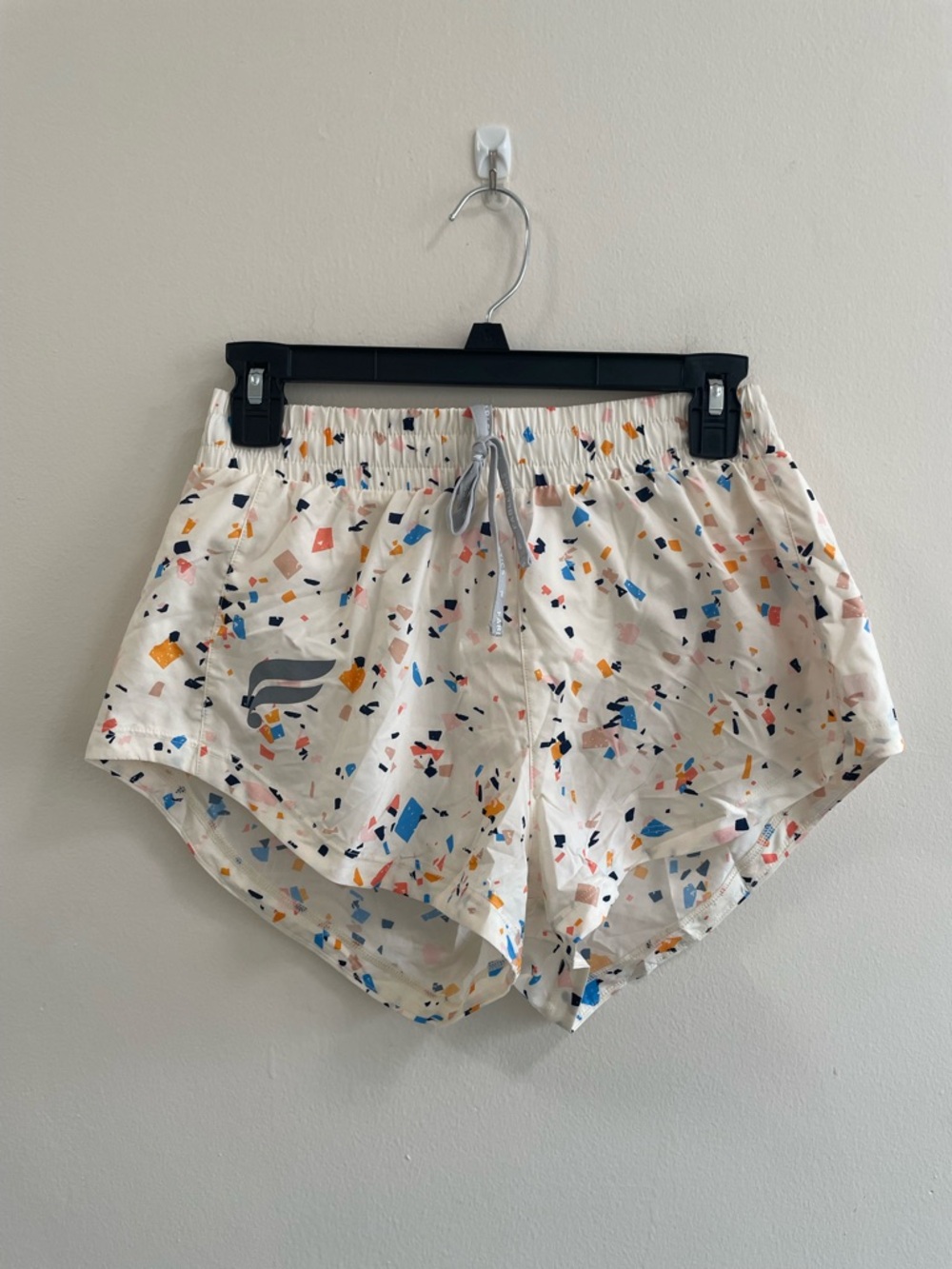 Fabletics Printed Drawstring Women’s Shorts - White Confetti